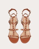 ROCKSTUD CALFSKIN ANKLE STRAP SANDAL 60 MM - Image 4